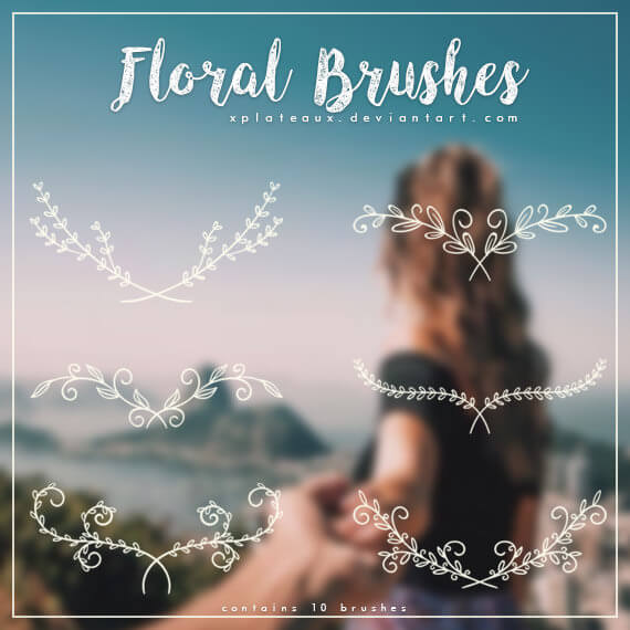 floral-brushes-set