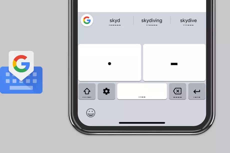Gboard Morse 1