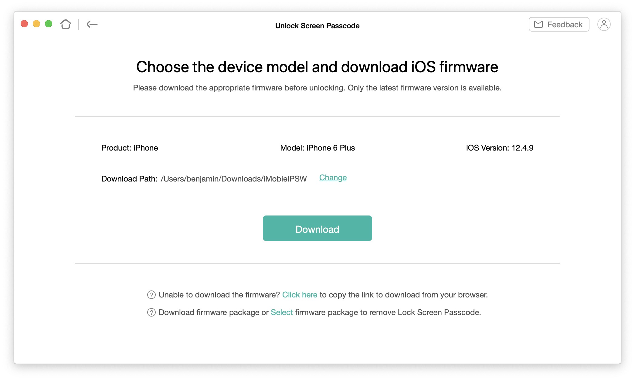 AnyUnlock unlock passcode01