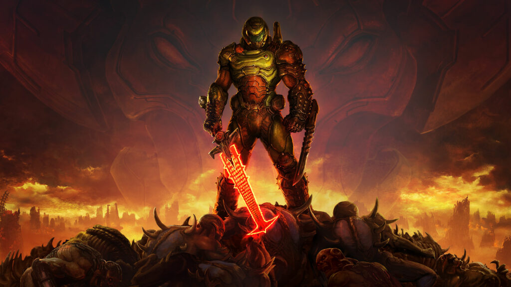 The DOOM Slayer Wallpaper 1920x1080