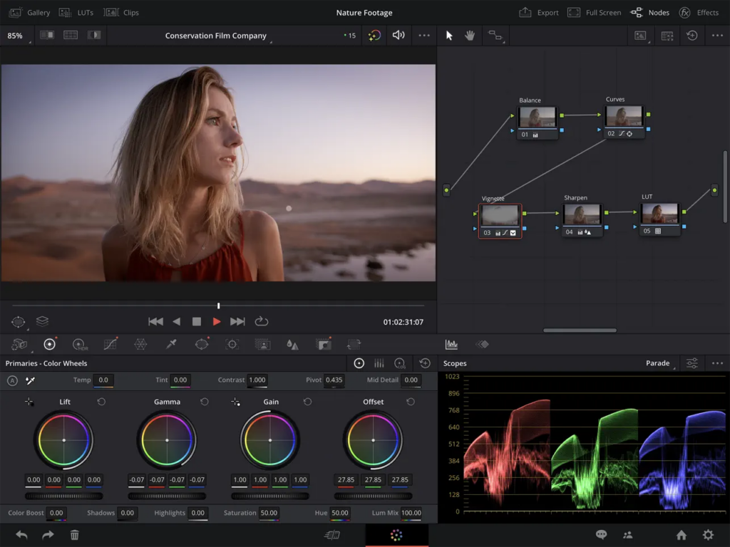 DaVinci Resolve for iPad 3