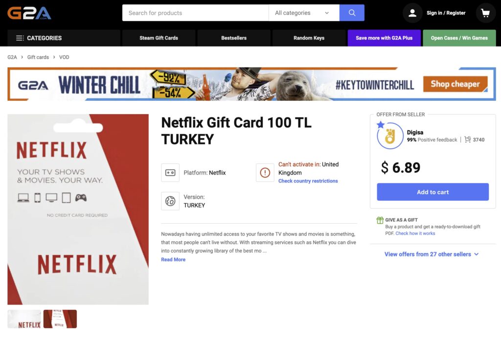 g2a netflix