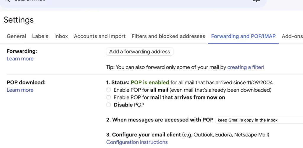 gmail forward 1