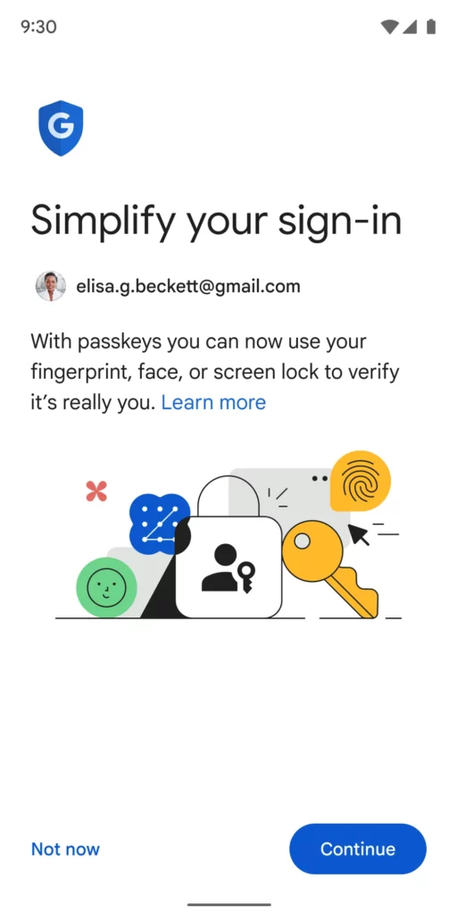 passkey login