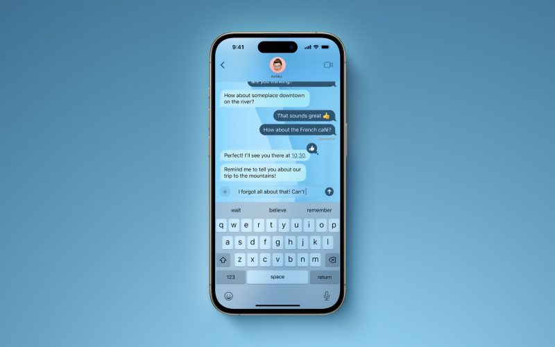 iOS 26 Messages Background Mock Feature