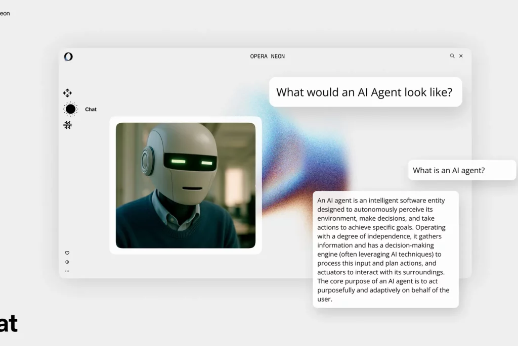 Opera Neon Chat Light Mode