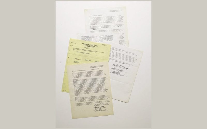 apple computer corporate founding documents 402x