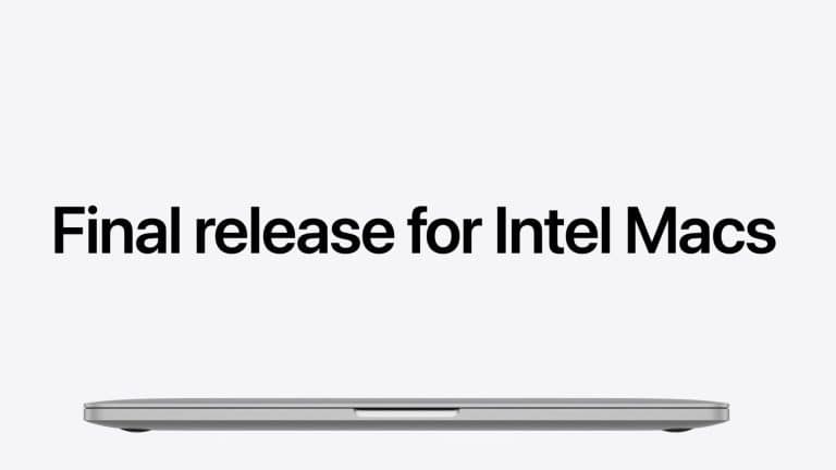 intel macs no more updates