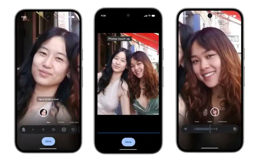Google Photos 推出全新臉部微調工具　實現美白、去痘、眼袋淡化
