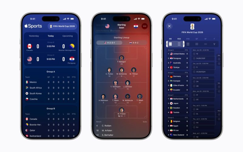 Apple Sports FIFA World Cup 2026