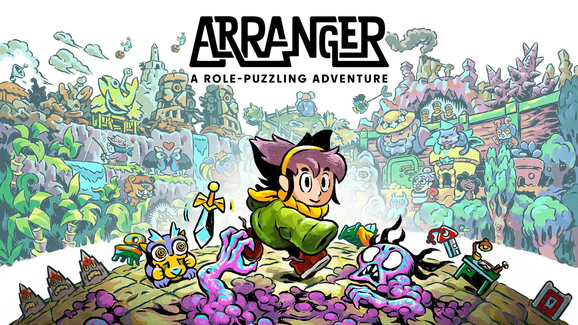 【PC/Mac】極度好評創意拼圖冒險作品　《Arranger》限時免費