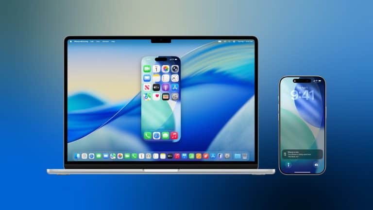 iphone mirroring blue