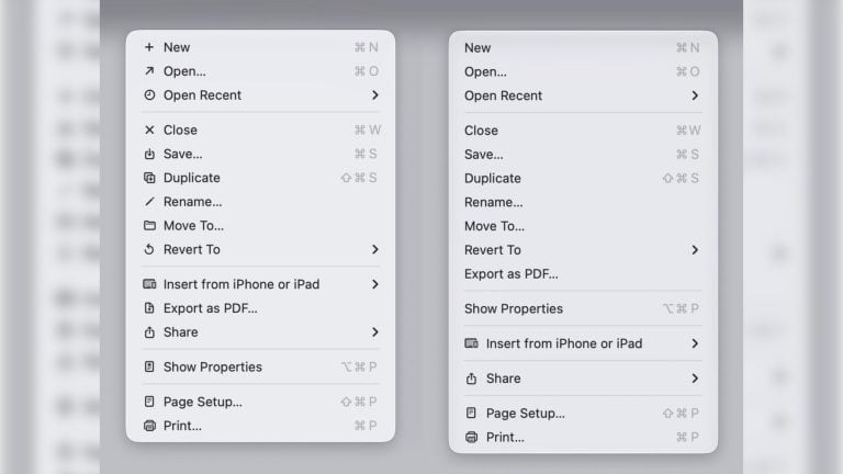 macos 27 vs macos 26 menu item icons 402x scaled 1